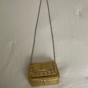 Like new mini metallic studded crossbody or shoulder bag